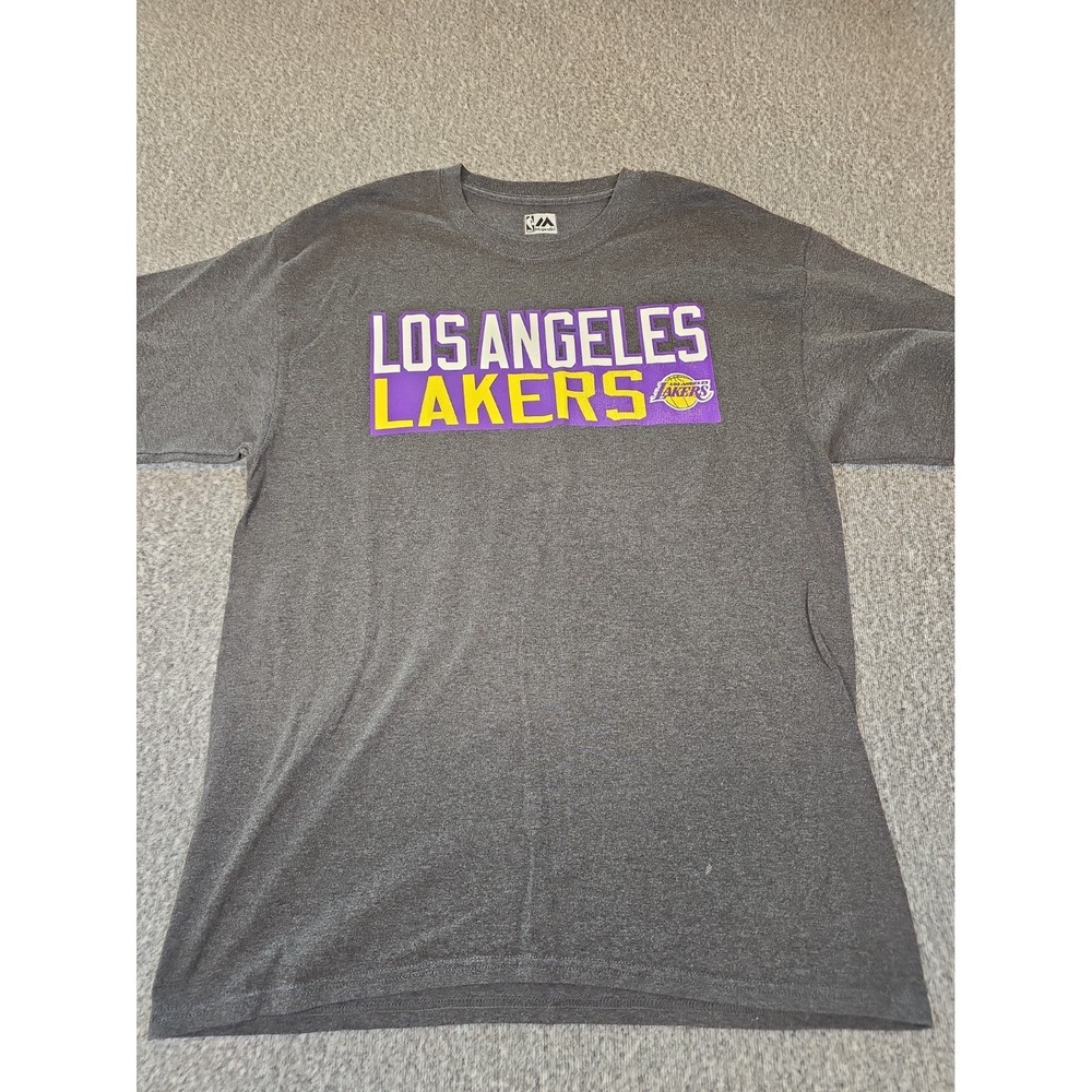 Kobe Bryant #24 Los Angeles Lakers NBA Graphic Tee Shirt Gray Men's Size Large